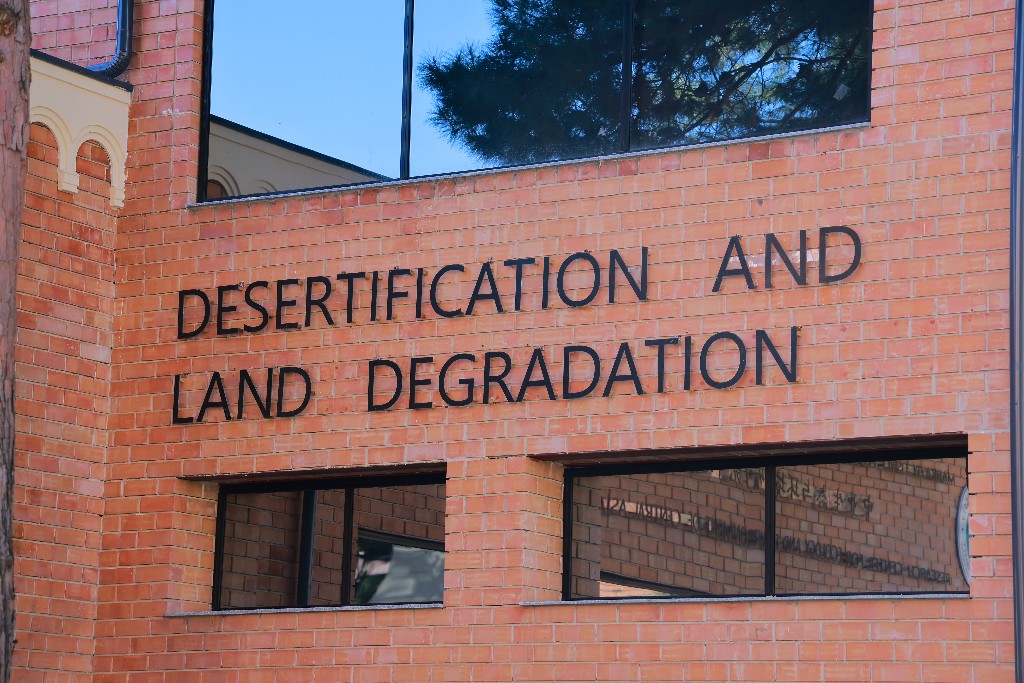 University research branding on campus